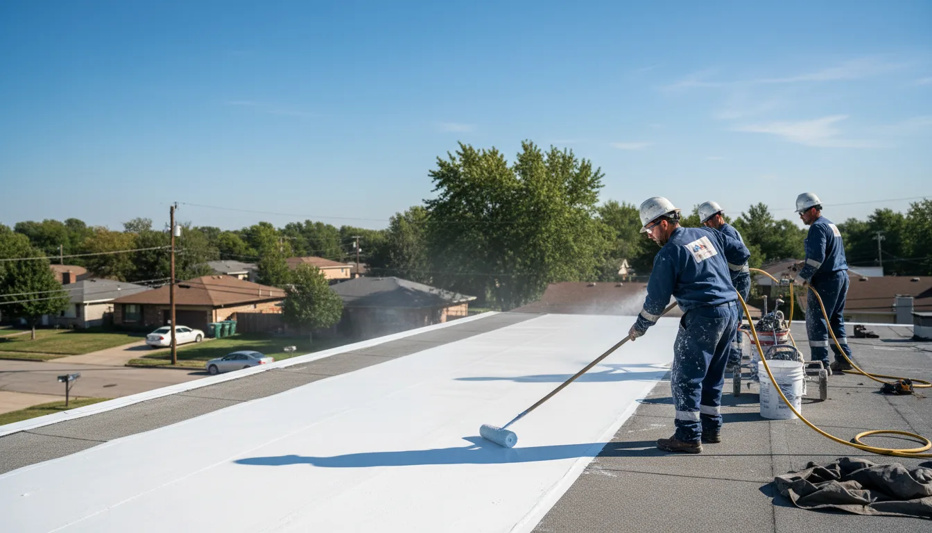 Commercial roof coating in Severy, KS near me